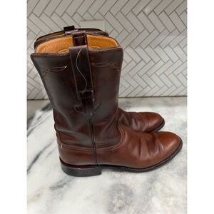 Lucchese Classics Handmade Cowboy Boots 3512RR 10.5 C Brown Leather USA